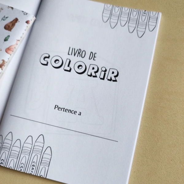 Mini livro de colorir - com mini lápis MODELO BABY - Image 2