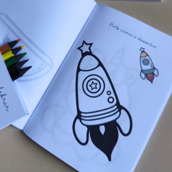 Mini livro de colorir - com mini lápis e atividades - Image 4