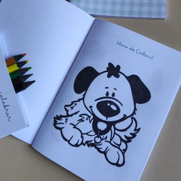 Mini livro de colorir - com mini lápis e atividades - Image 2